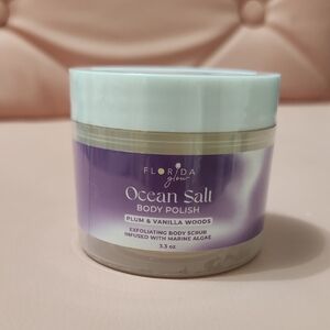 Florida Glow Ocean Salt Body Polish 3.39oz - Plum & Vanilla Woods | Exfoliating